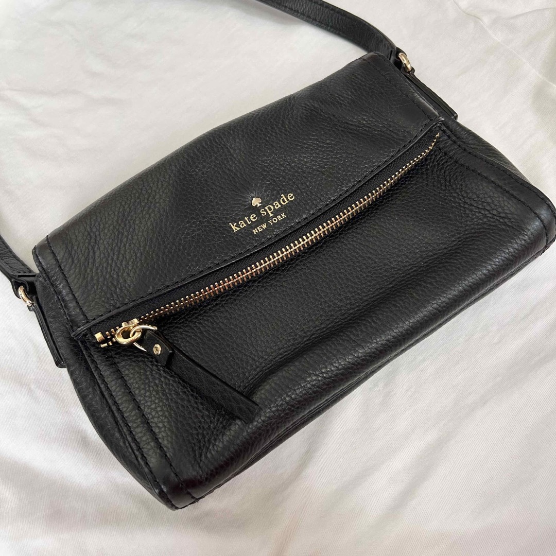 kate spade new york(ケイトスペードニューヨーク)の【美品】Kate spade New York レザーショルダーバッグ レディースのバッグ(ショルダーバッグ)の商品写真