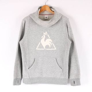 ルコックスポルティフ(le coq sportif)のルコックスポルティフ スウェットパーカー アームホール 長袖 ロゴ スポーツウエア デサント メンズ Mサイズ グレー le coq sportif(パーカー)