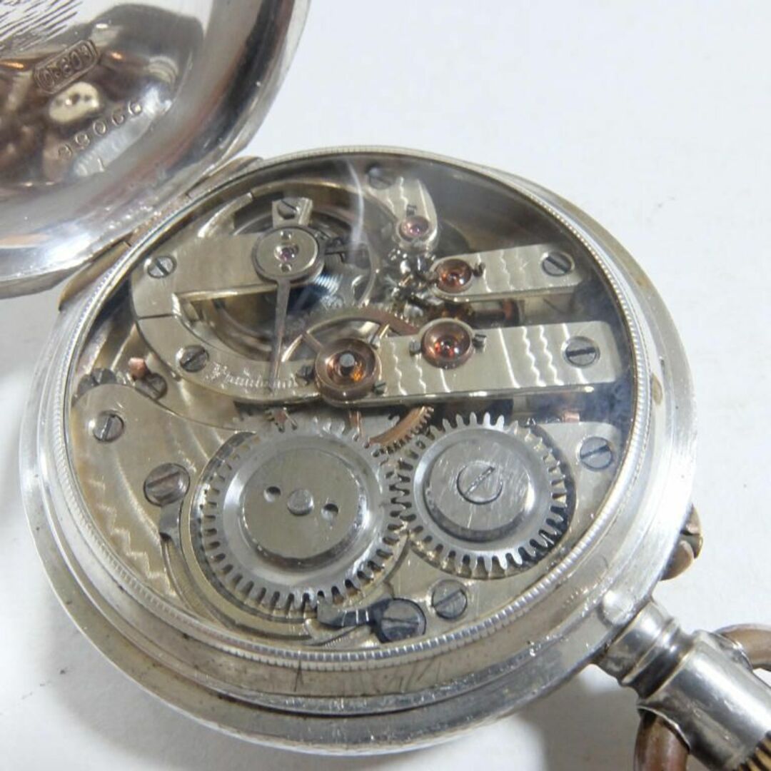 明治時代後期の銀無垢フルハンターケース懐中時計
