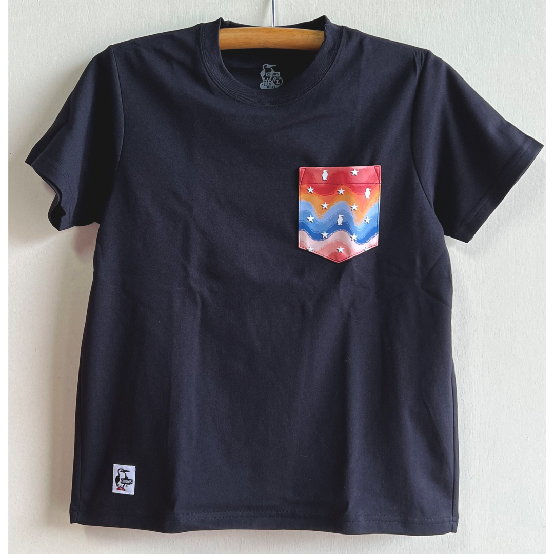 CHUMS(チャムス)の新品　CHUMS Pocket Tシャツ　チャムス レディース　bl レディースのトップス(Tシャツ(半袖/袖なし))の商品写真