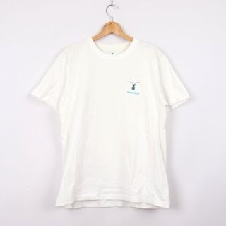 モンベル(mont bell)のモンベル Tシャツ 半袖 コットン100% 無地 バックプリント トップス アウトドア 白 メンズ Lサイズ ホワイト mont-bell(Tシャツ/カットソー(半袖/袖なし))