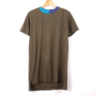 ポールスミス(Paul Smith)のポールスミス Tシャツ 半袖 チュニック コットン100% 日本製 レディース Mサイズ カーキ Paul Smith(Tシャツ(半袖/袖なし))