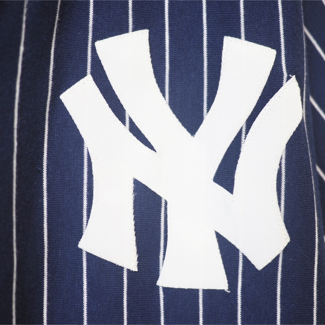 MAJESTIC×YANKEES USA製ベースボールシャツ-Navy/L 3