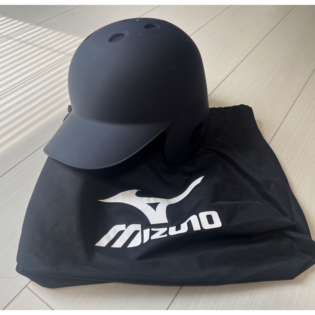 MIZUNO(ミズノ)のミズノ　軟式野球ヘルメット　ネイビー スポーツ/アウトドアの野球(防具)の商品写真