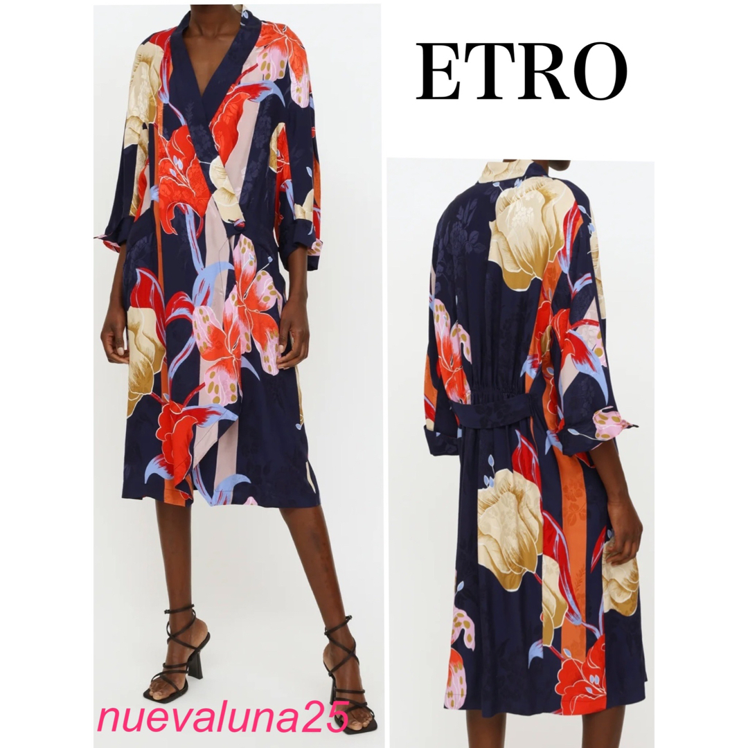 エミリオプッチ明日終了 値下げ セール☆極美品 ETRO エトロ ゆったり リラックス ドレス