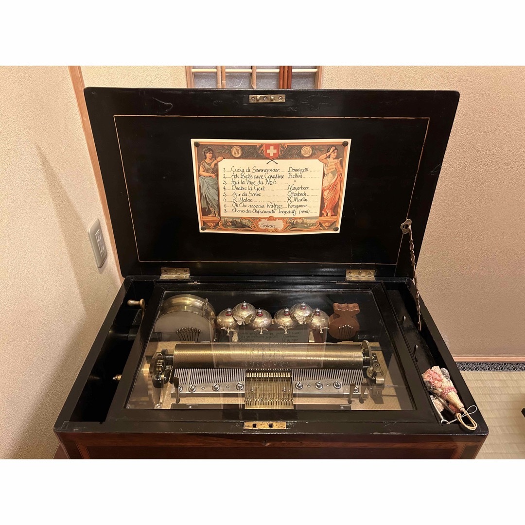 MUSIC BOX オーケストラ 1890年 オルゴール インテリア/住まい/日用品のインテリア小物(オルゴール)の商品写真