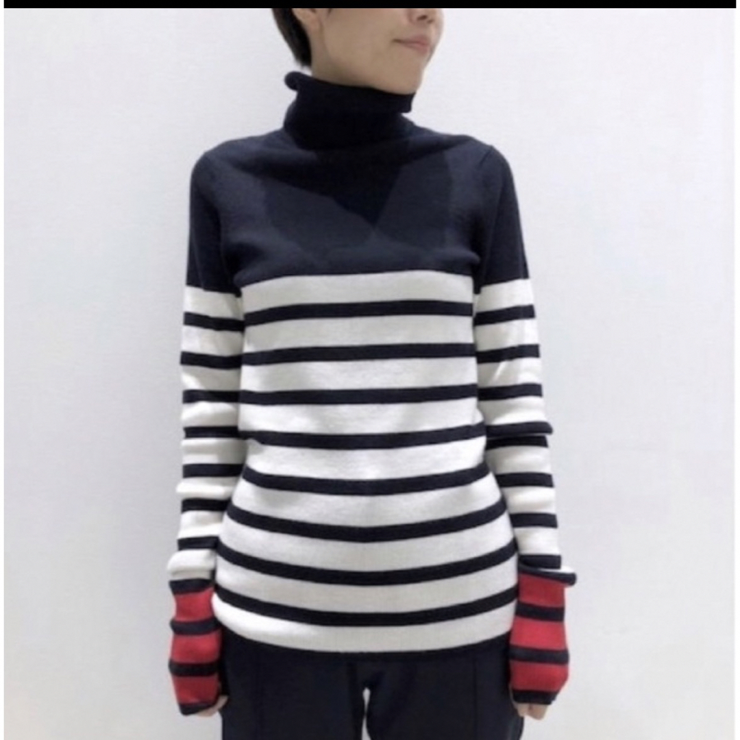 L'Appartement DEUXIEME CLASSE(アパルトモンドゥーズィエムクラス)のBorder T/N KNIT ☆ L’appartement  レディースのトップス(ニット/セーター)の商品写真