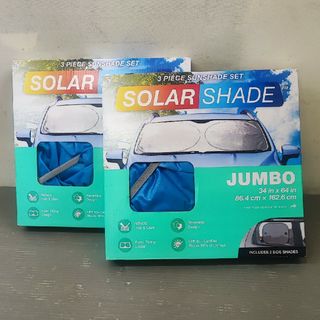 ソーラーシェード　SOLAR SHADE 3ピース　2箱(車内アクセサリ)