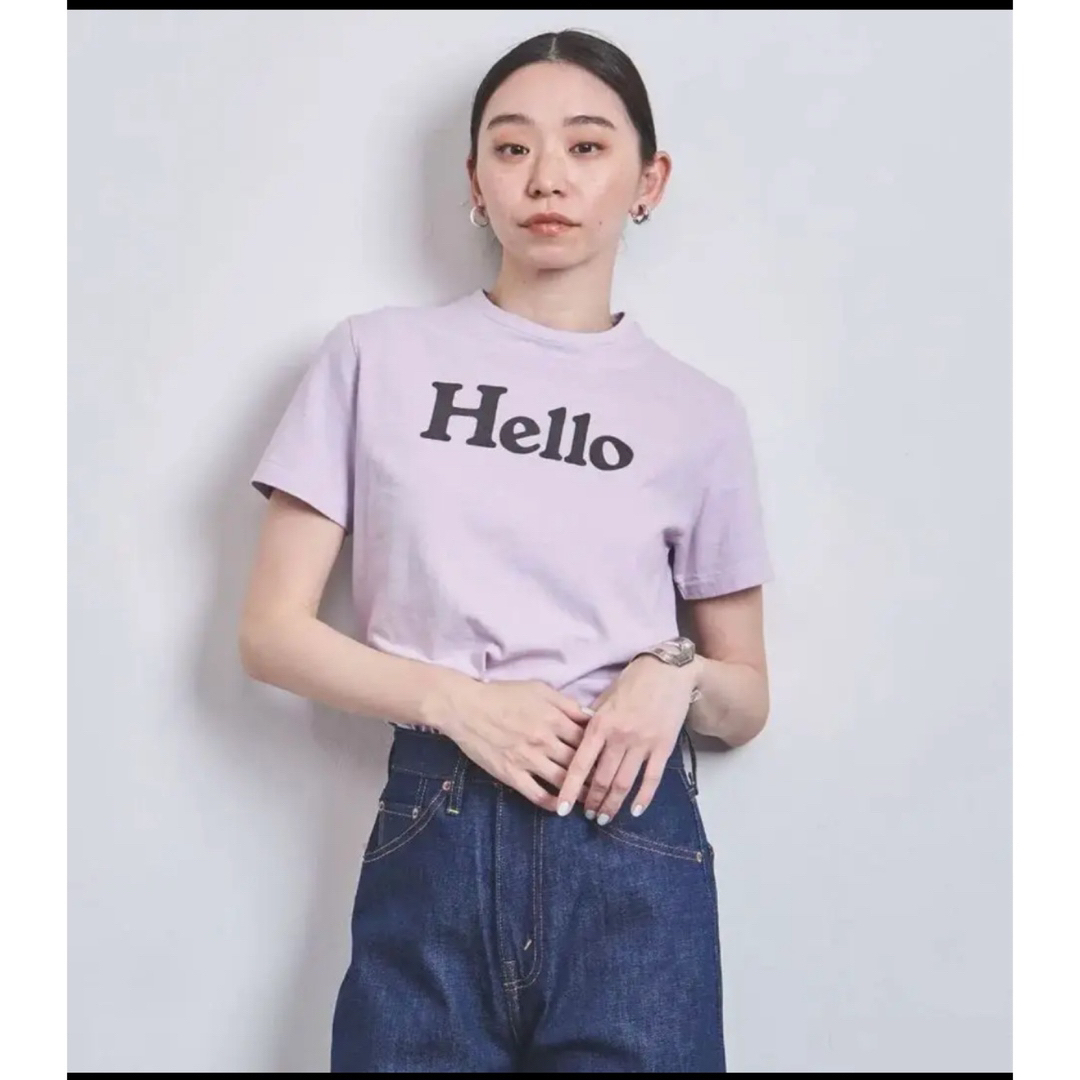 MADISONBLUE Hello Tシャツ　マディソンブルー01