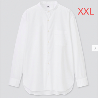 ユニクロ(UNIQLO)のユニクロ　エクストラファインコットンブロードスタンドカラーシャツ（長袖）XXL(シャツ/ブラウス(長袖/七分))