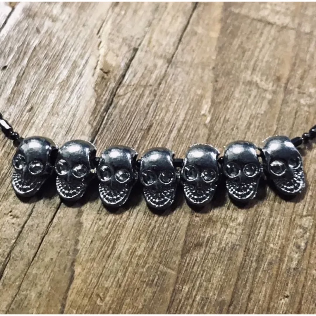 Robert Mapplethorpe Style Skull Necklace