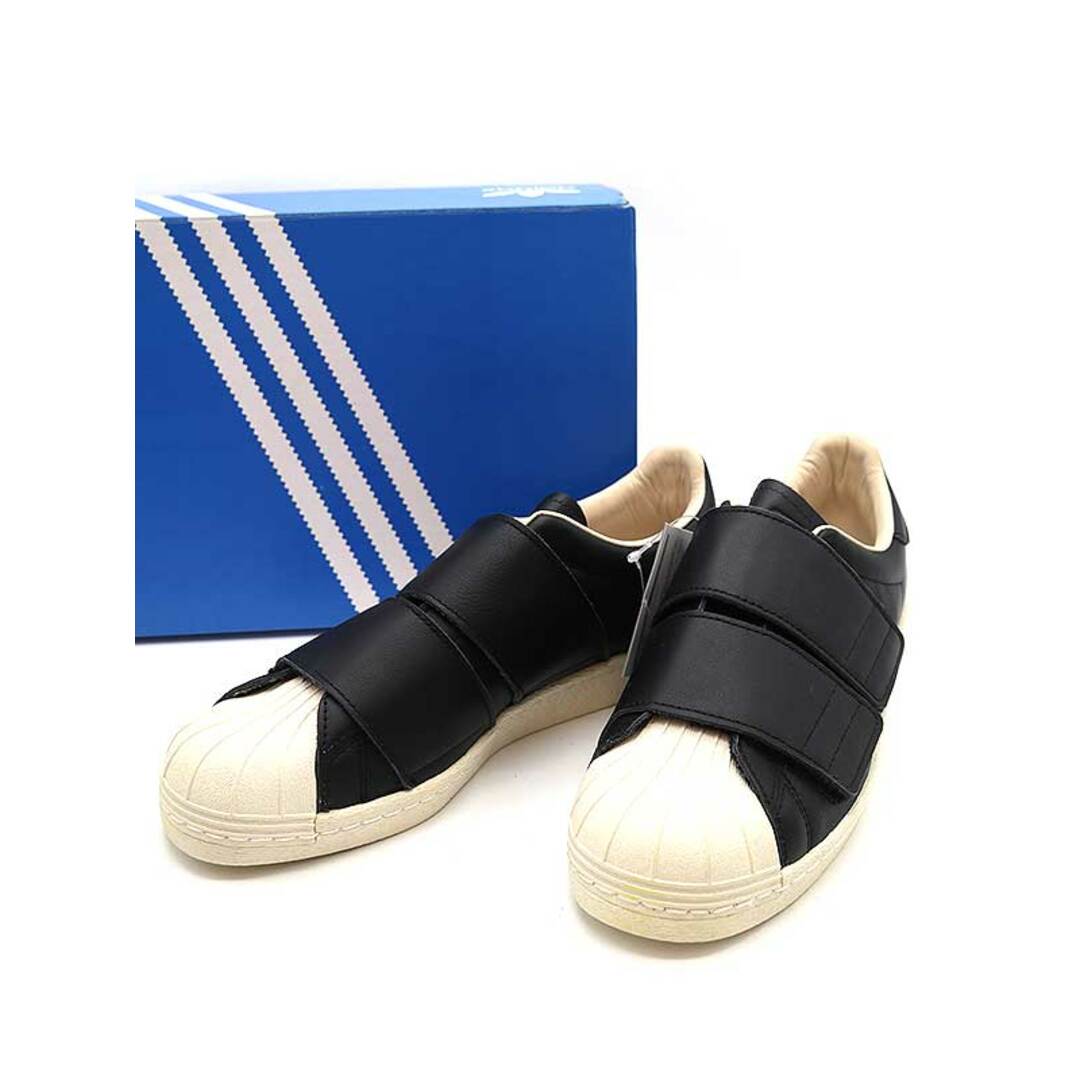 27cmワイズadidas SS 80s VELCRO W ローカットレザースニーカー