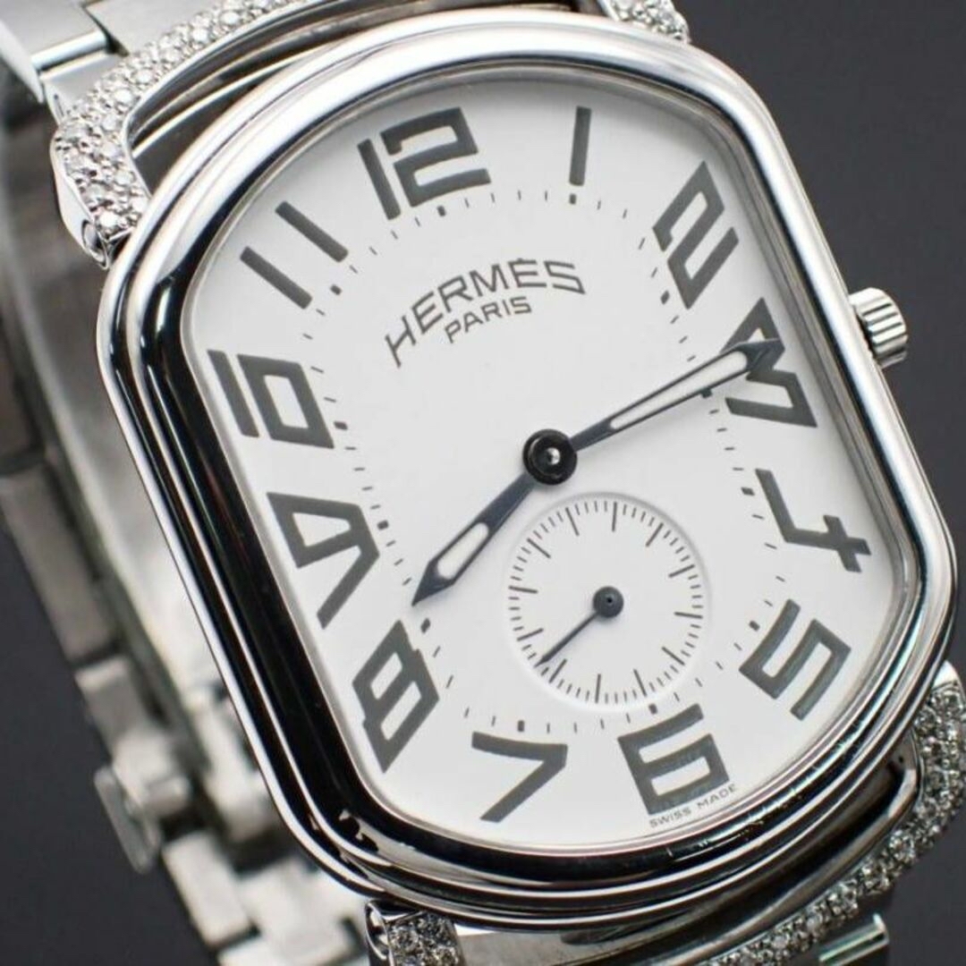 Hermes(エルメス)の美品 稼働★エルメス RA1.810 ラリー ダイヤモンド アラビア 腕時計 メンズの時計(腕時計(アナログ))の商品写真