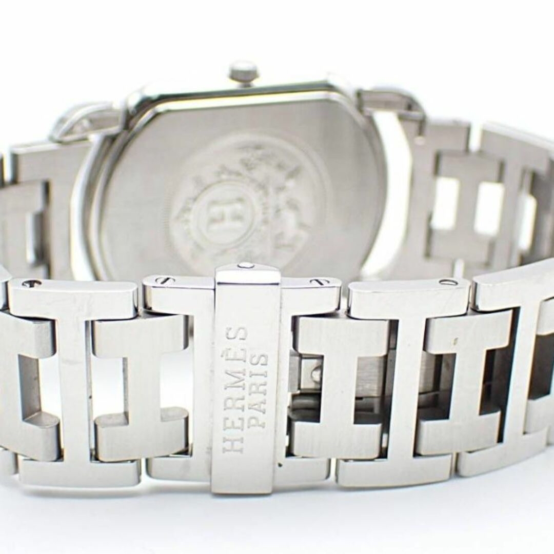 美品 稼働★エルメス RA1.810 ラリー ダイヤモンド アラビア 腕時計