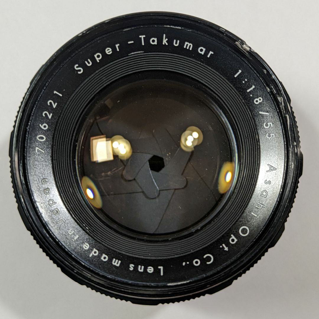 Pentax Super Takumar 1:1.8 55mm 初期型 フード付