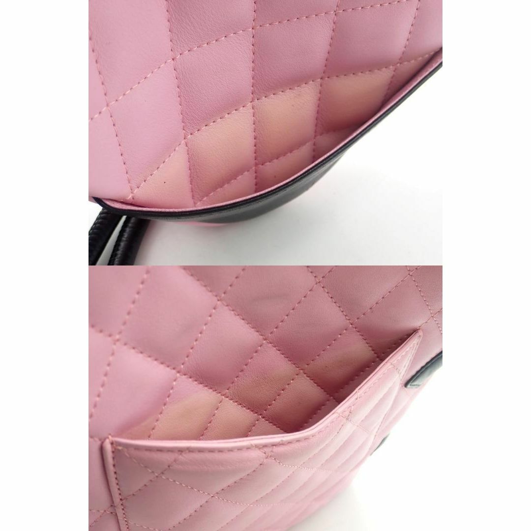 CHANEL シャネル カンボン ポシェット ピンク ショルダーバッグ | www ...