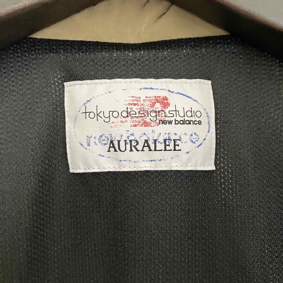AURALEE × ニューバランス ナイロンジャケット ベージュ ブラウン M-