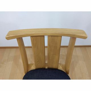DZ SZK 回転式ダイニングチェア 2脚 ナチュラル*ネイビー-