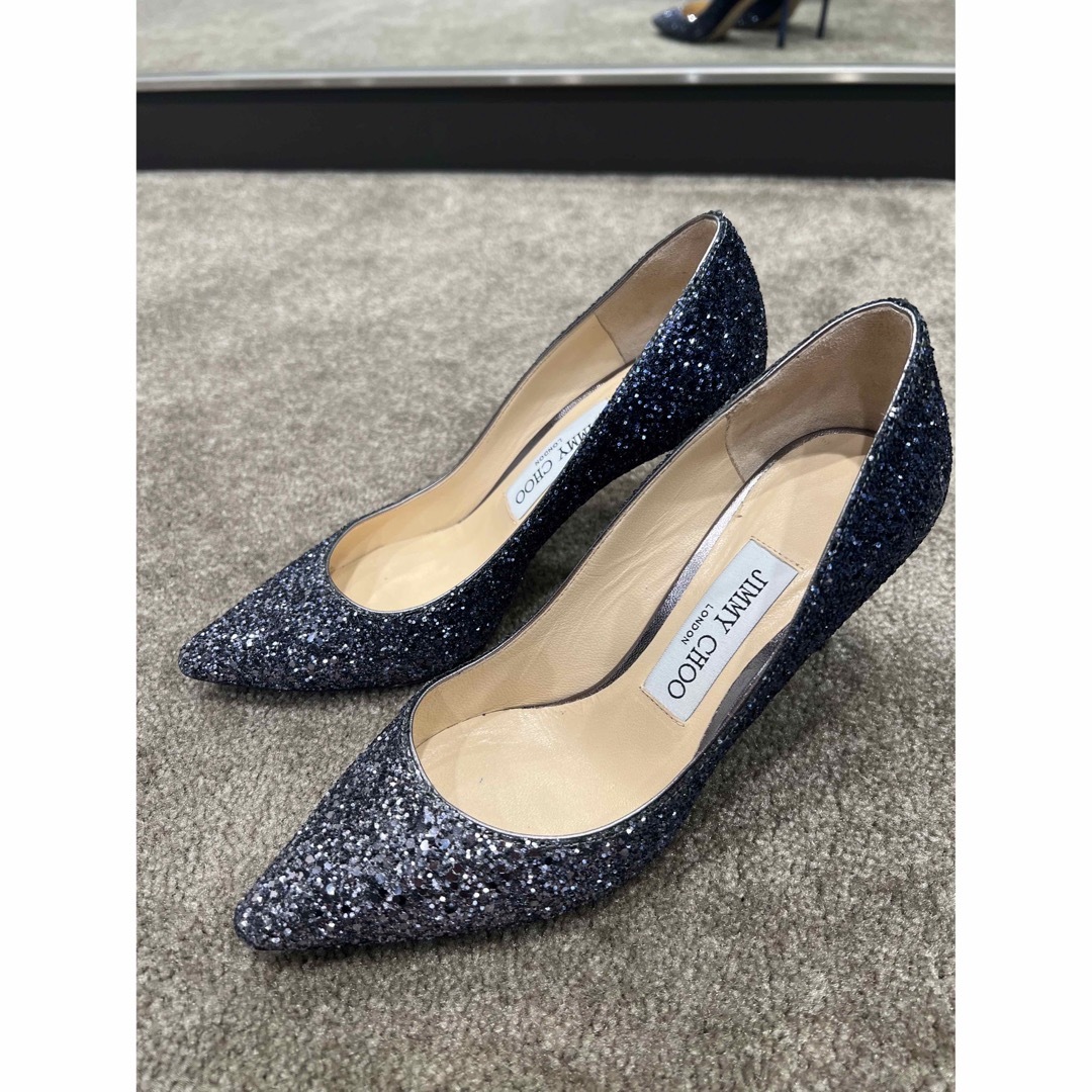 JIMMY CHOO パンプス　ROMY85 シューズ グリッター