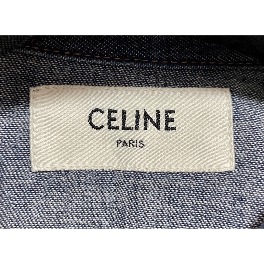 celine 20SS Celine ウェスタンデニムシャツ XSサイズ エディスリマンの通販 by somi｜セリーヌならラクマ