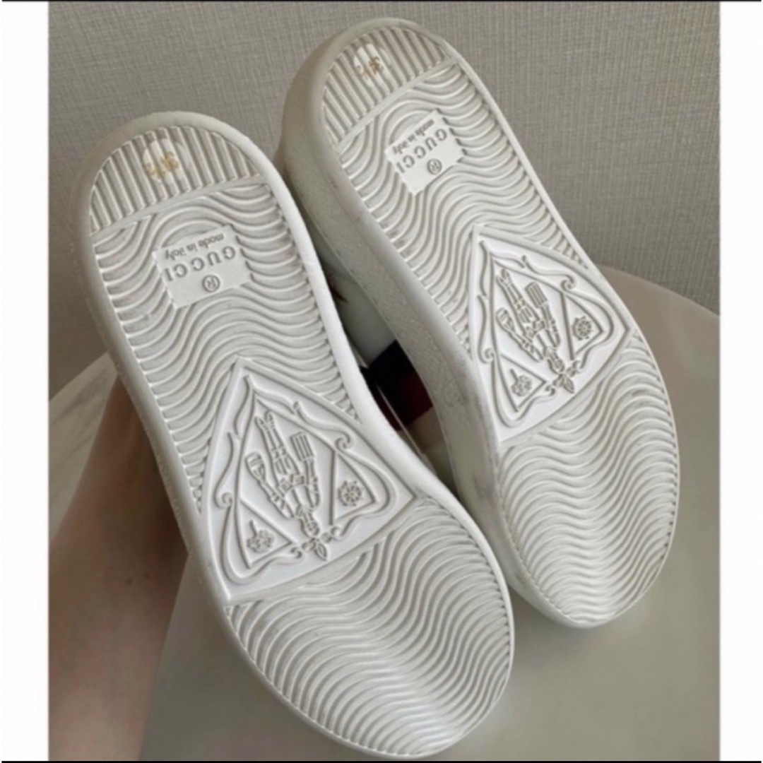 Gucci - GUCCI グッチ レザースニーカー 蜂星 スリッポン サイズ34
