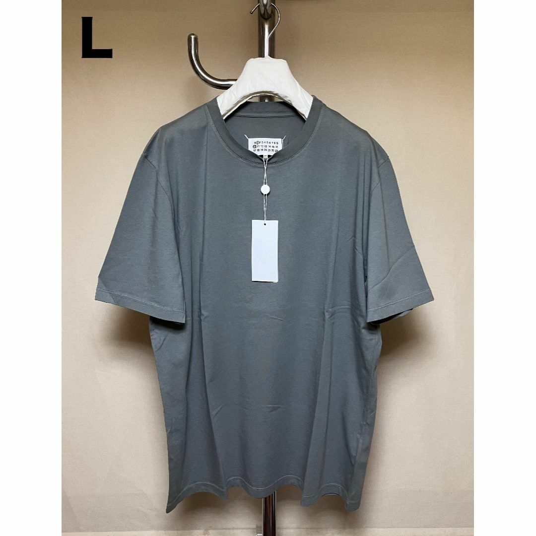 トップス新品 L 23ssマルジェラ オーガニックコットン Tシャツ グレー 5194