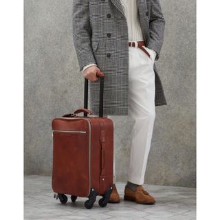 ブルネロクチネリ(BRUNELLO CUCINELLI)の定価90,6万 BRUNELLO CUCINELLI スーツケース レザー(トラベルバッグ/スーツケース)