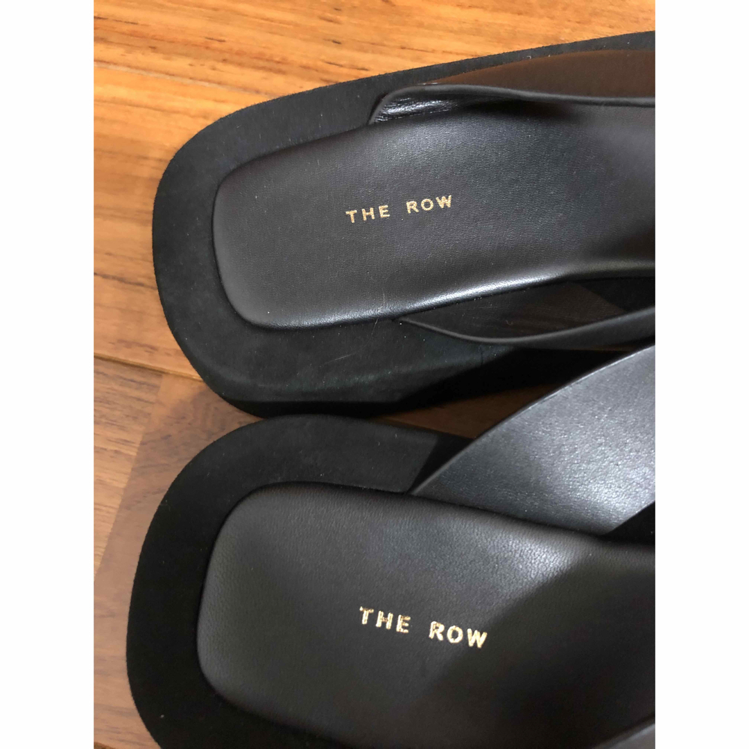 THE ROW - 試着のみ the row ginza ブラック 37 ザ ロウ 厚底 サンダル