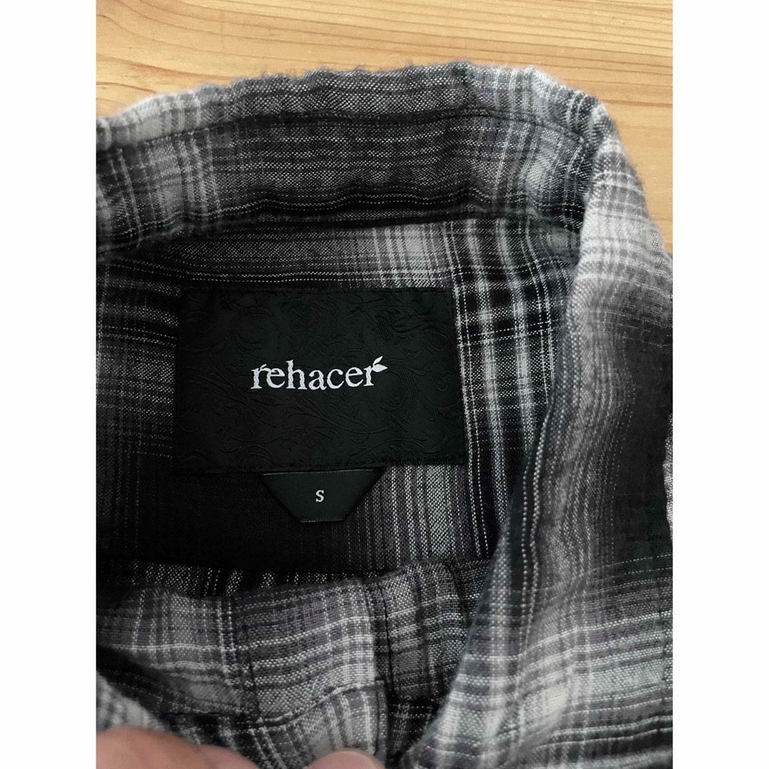 rehacer(レアセル)のrehacer レアセル　レーヨン　チェックシャツ　グラム　ウィズリミテッド　S メンズのトップス(シャツ)の商品写真