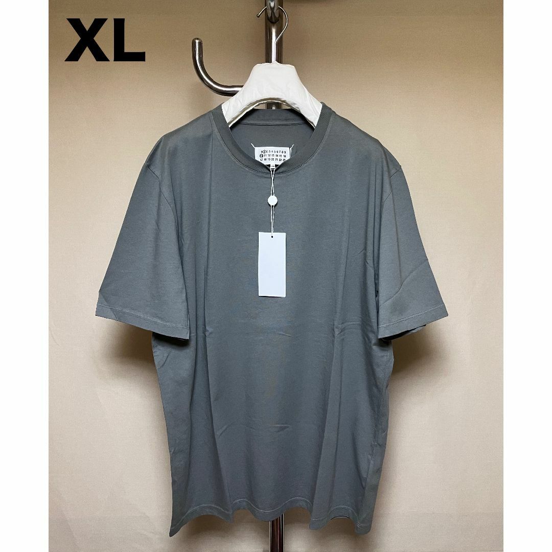 新品 XL 23ssマルジェラ オーガニックコットン Tシャツ グレー 5195Tシャツ/カットソー(半袖/袖なし)
