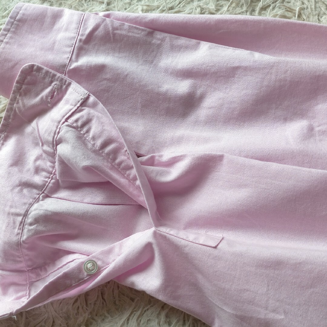 FRAMeWORK(フレームワーク)の【フレームワーク】コットンレギュラーカラーシャツ ピンク ゆったり ダンガリー レディースのトップス(シャツ/ブラウス(長袖/七分))の商品写真
