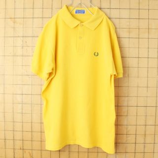 フレッドペリー(FRED PERRY)の60s イギリス製 フレッドペリー ポロシャツ イエロー M相当 半袖 aw54(ポロシャツ)