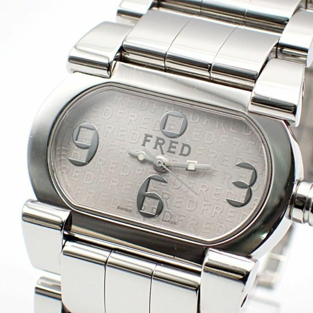 稼働品★FRED フレッド FD012110 ムーブワン シルバー 腕時計