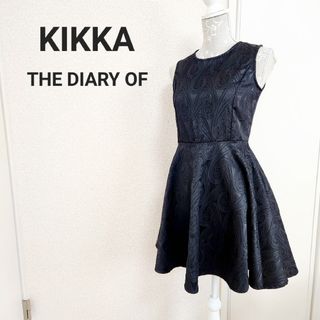 キッカザダイアリーオブ(KIKKA THE DIARY OF)の立体刺繍 ワンピース パーティードレス(ミニワンピース)