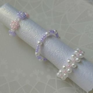 ビーズリング ハンドメイド ビーズアクセサリー(リング)