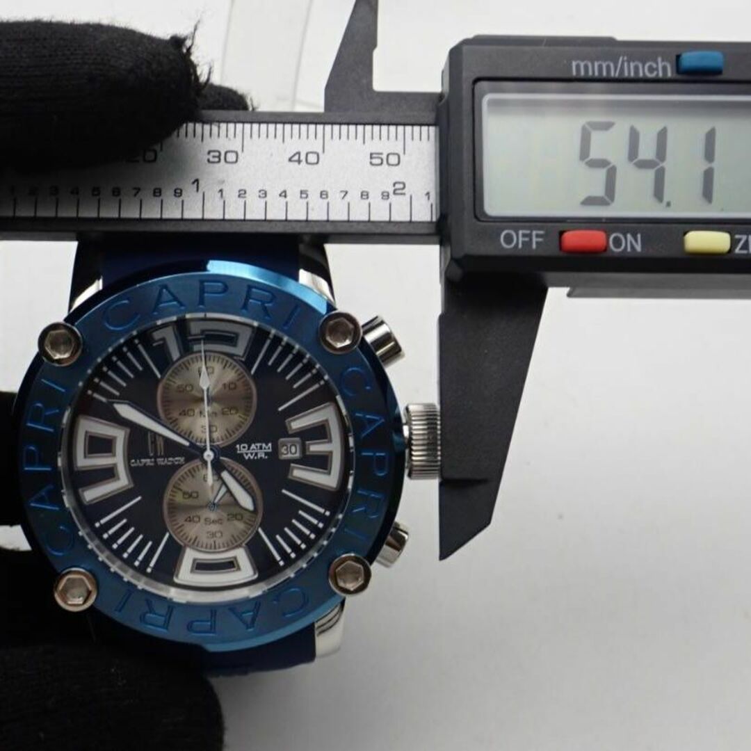 使用感中稼働品★カプリウォッチ CW4724 P0818 メンズ 腕時計 クロノグラフ