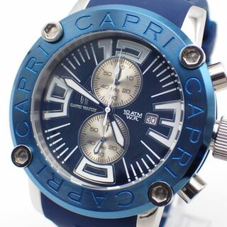 カプリウォッチ(CAPRI WATCH)の稼働品★カプリウォッチ CW4724 P0818 メンズ 腕時計 クロノグラフ(腕時計)