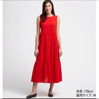 ユニクロ(UNIQLO)のユニクロ ワンピース Lサイズ(ロングワンピース/マキシワンピース)