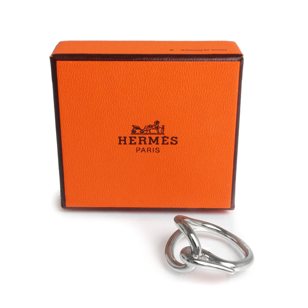 エルメス スカーフリング シルバー 箱付 HERMES(品)