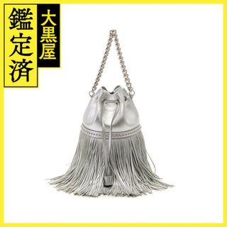 ジェイアンドエムデヴィッドソン(J&M DAVIDSON)のJ&M DAVIDSON カーニバルミニ ショルダー シルバー レザー【434】(ショルダーバッグ)