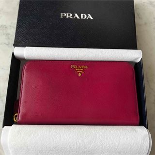 プラダ(PRADA)のPRADA プラダ サフィアーノ　長財布　ピンク　正規品　財布　IBISCO (財布)