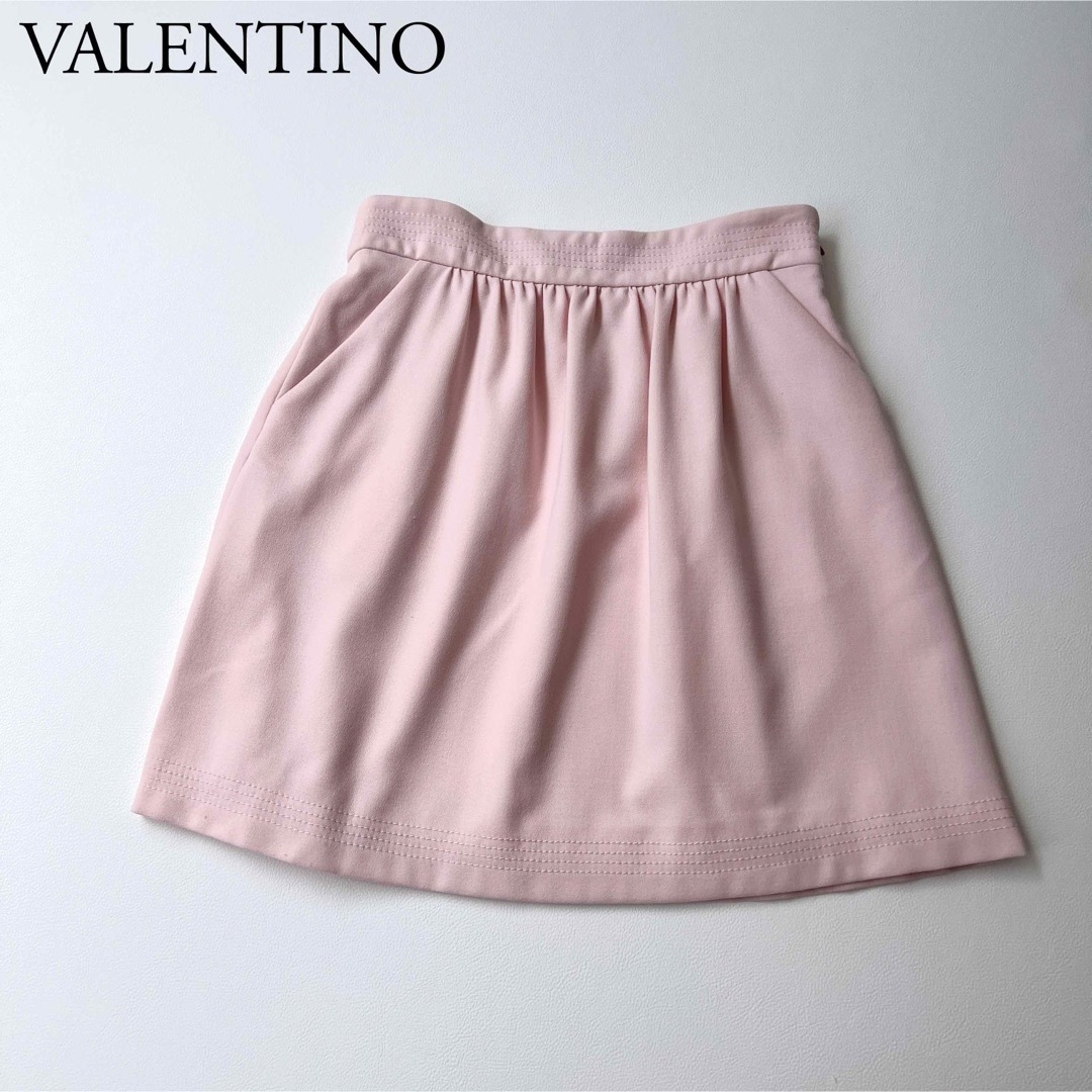 RED VALENTINO(レッドヴァレンティノ)のRED VALENTINO レッドヴァレンティノ　フレアスカート　ピンク レディースのスカート(ひざ丈スカート)の商品写真