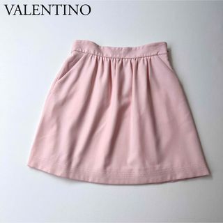 レッドヴァレンティノ(RED VALENTINO)のRED VALENTINO レッドヴァレンティノ　フレアスカート　ピンク(ひざ丈スカート)