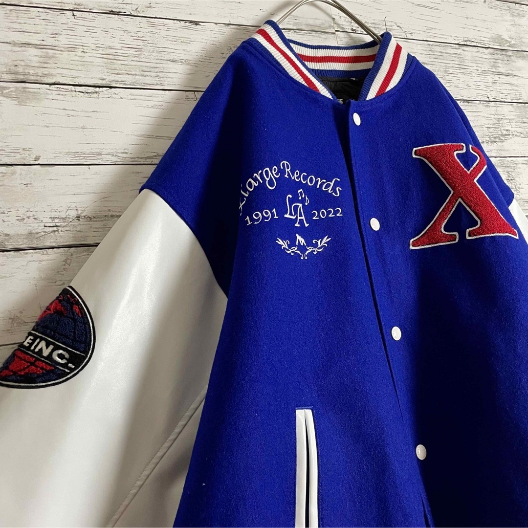 SALE格安】 XLARGE - 超希少 エクストララージ 刺繍 牛革 スタジャン