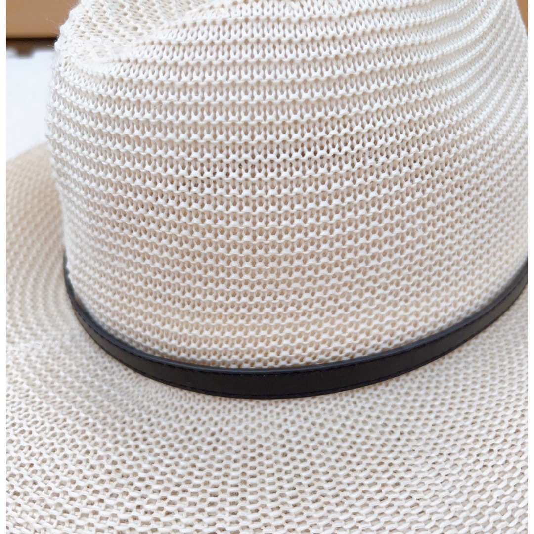 ベージュストローハット レディースの帽子(麦わら帽子/ストローハット)の商品写真