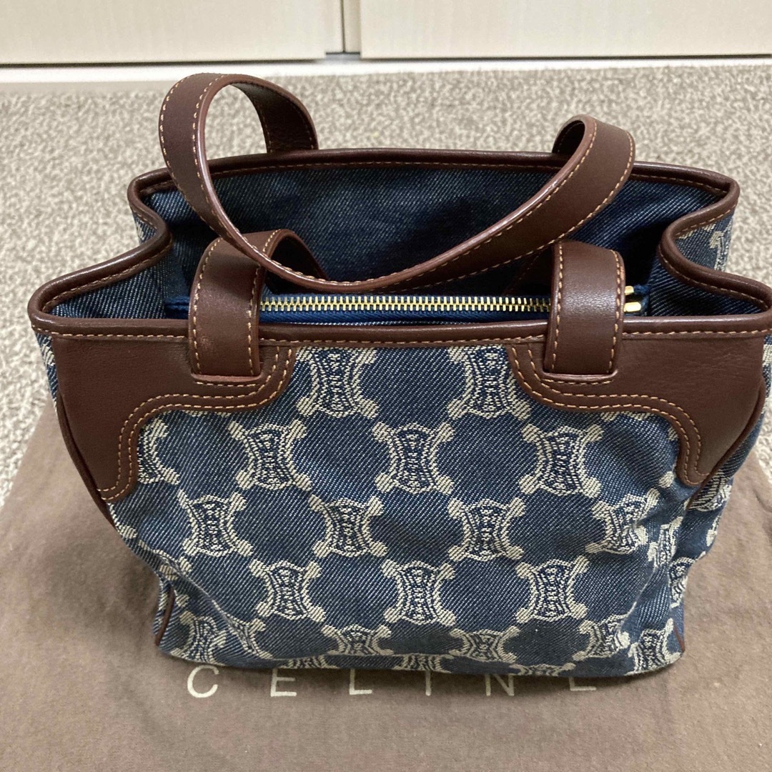 セリーヌパリマカダム　ミニトートバッグ　キャンパスデニム　CELINE 美品