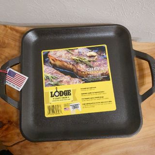 ロッジ(Lodge)の★再値下げ★【新品/未使用】LODGE 11inch スクエアグリルパン(鍋/フライパン)