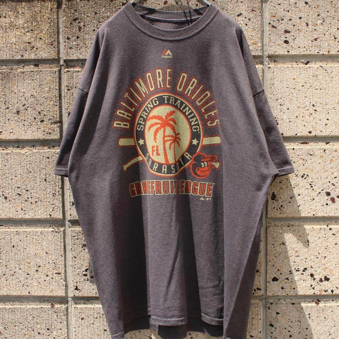 Majestic(マジェスティック)のSPRING TRAINING☆SARASOTA オリオールズ 古着 Tシャツ メンズのトップス(Tシャツ/カットソー(半袖/袖なし))の商品写真