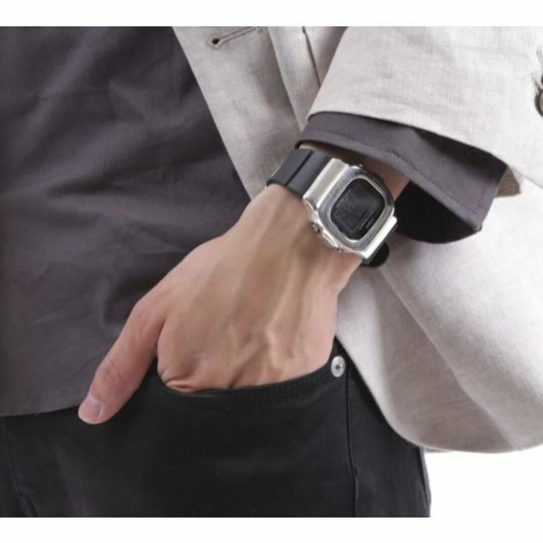 G-SHOCK(ジーショック)の【ベゼル単体】BGD-5000用カスタムベゼル シルバー925 鏡面加工 メンズの時計(腕時計(デジタル))の商品写真