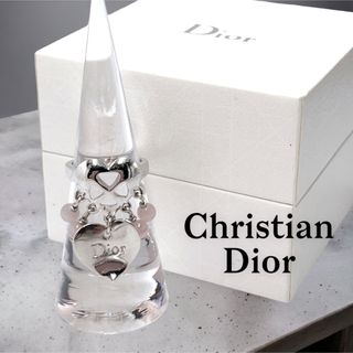 クリスチャンディオール(Christian Dior)の【極美品 箱付】Christian Dior 指輪 シルバー ハート 7号(リング(指輪))